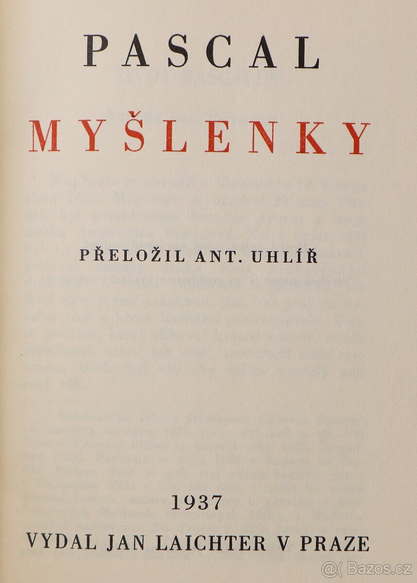 Myšlenky - Blaise Pascal - 4