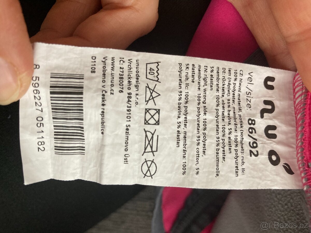 Softshellová bunda Unuo, vel. 86/92 - 4