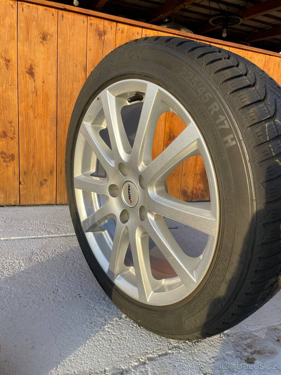 Alu kola AUTEC 17" + zimní pneu SEMPERIT 225/45 R17 – sada - 4