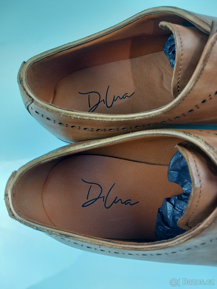 Oxford James 007 Brogue cognac Kožené boty - 4