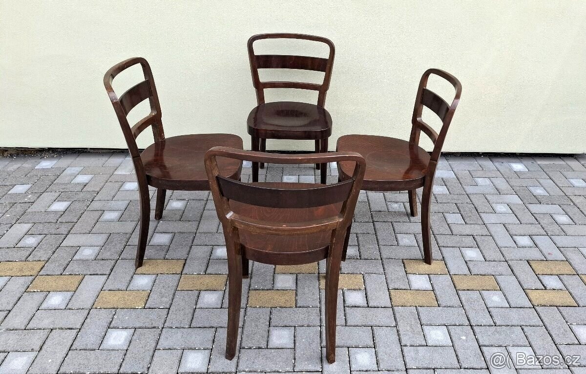 Celodřevěné židle TON 4ks - 4
