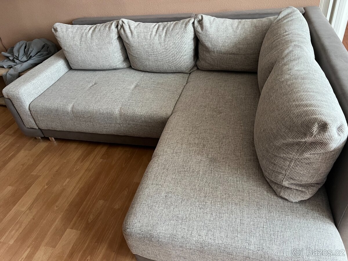 Rohový rozkládací gauč - 4