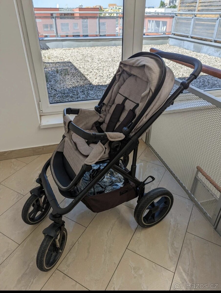 Kočárek Moon Nuova dvojkombinace s redukcí na autosedačku - 4