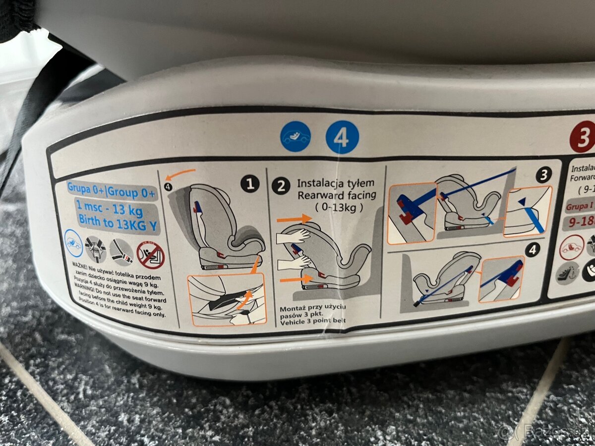 Autosedačka Yoga Caretero Graphite - 4