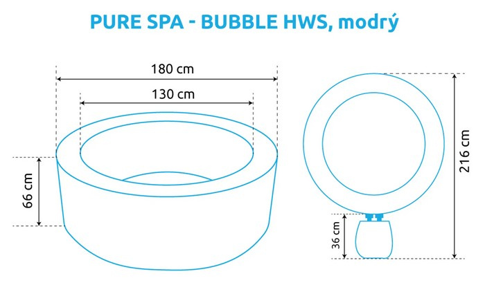 Vířivý bazén Pure Spa - Bubble HWS - 4