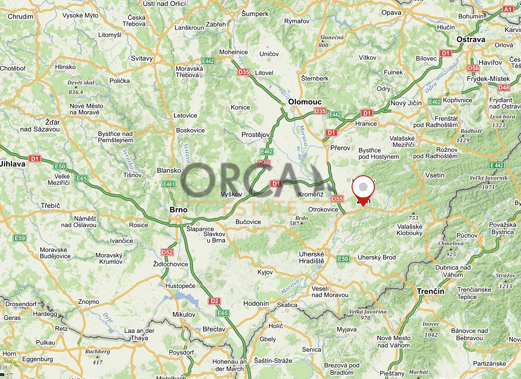 0,4 ha zajímavého pozemku v k.ú. Zlín – pohled 4