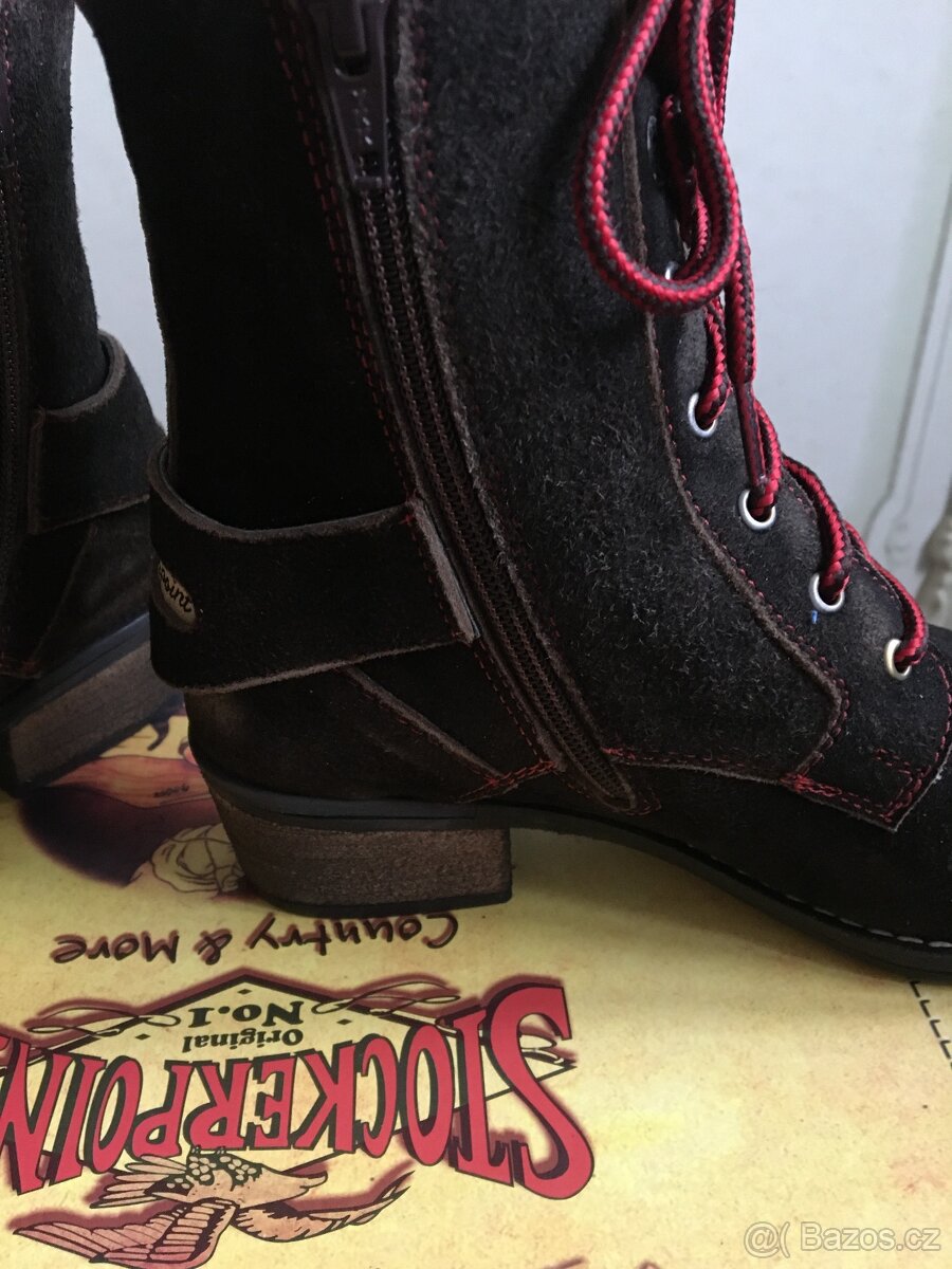 Boty semišové nové vel.36 - 4