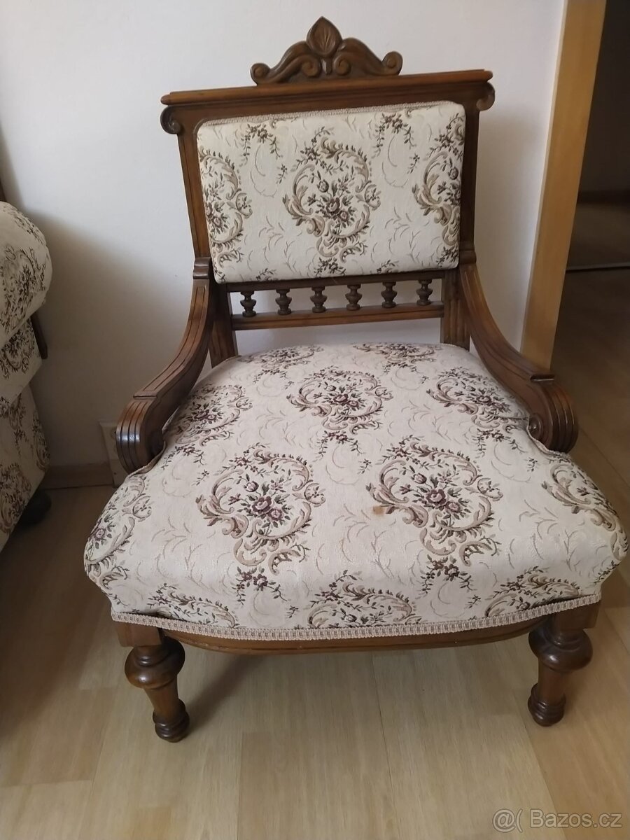 Válenda/pohovka a dvě křesílka - 4