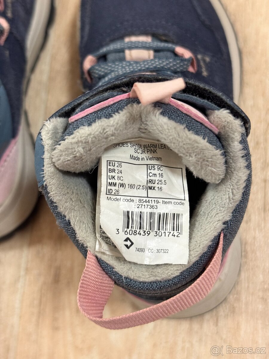 Dětské zimní turistické boty SH 500 vel. 26 - 4