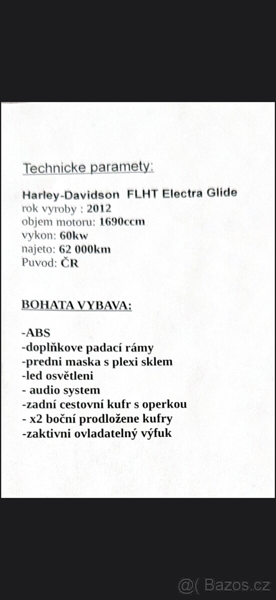 Harley Davidson Elektra Glide - na dobrou věc) - 4