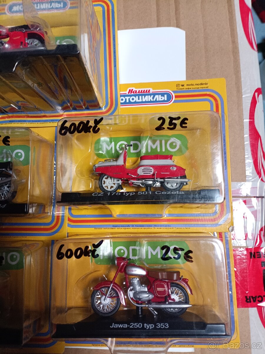 Modely motorek Jawa a ČZ 1:24 - 4