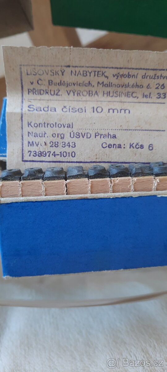 Retro sada razítek- písmena,číslice - 4