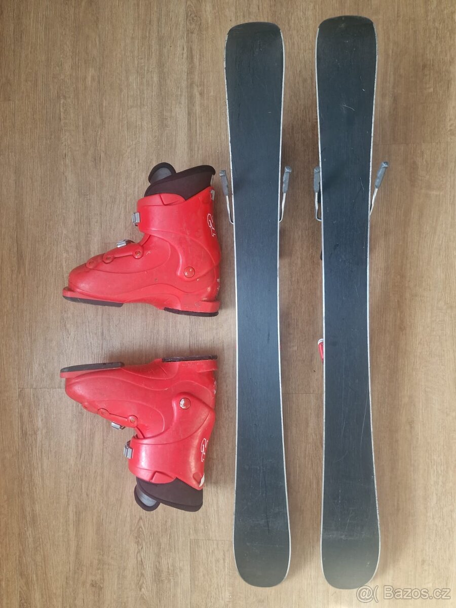 Dětské lyže 87cm a lyžáky - 4