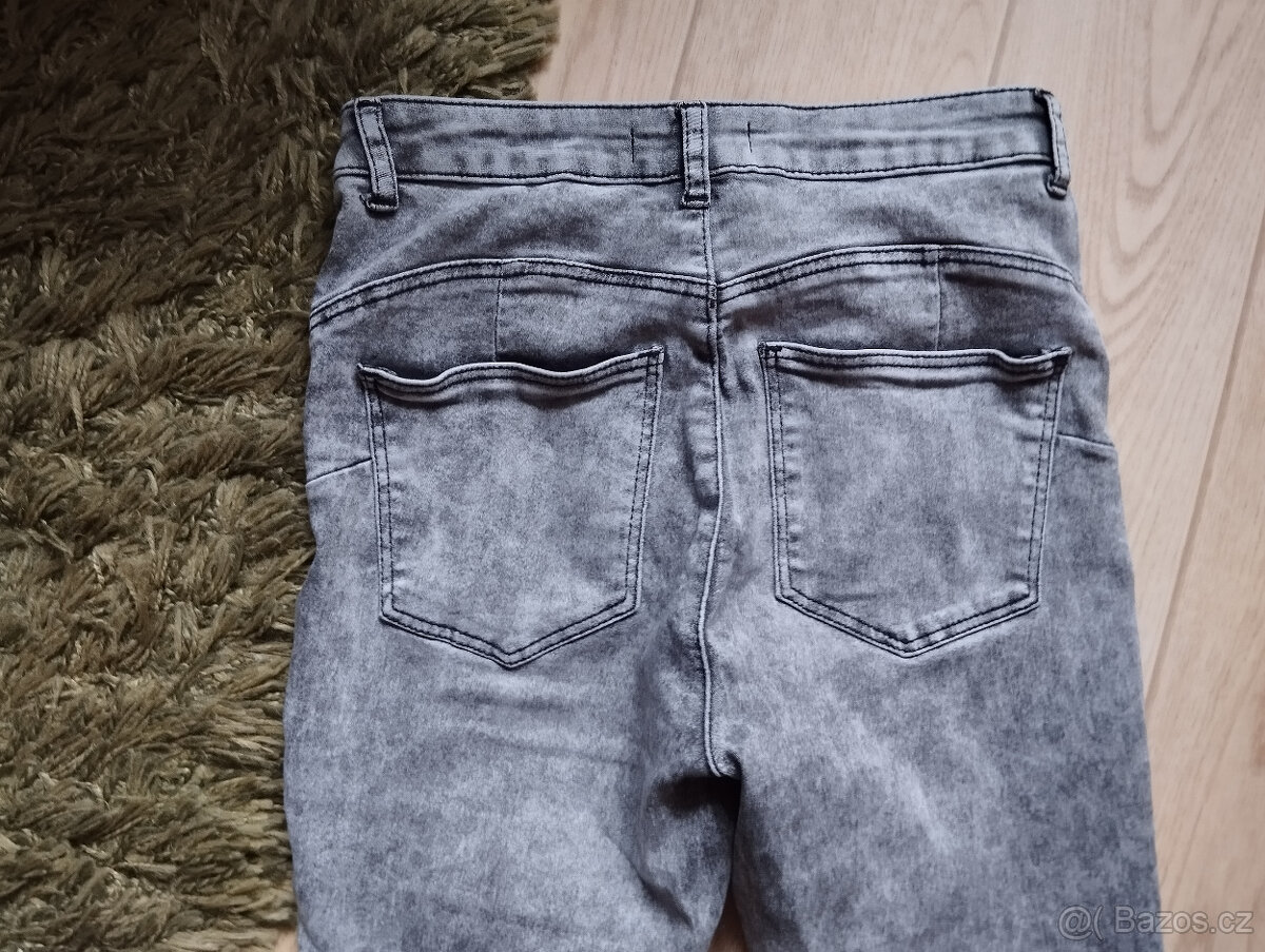 Džíny šedé vel.38 / M CROPP N.O.V.É. elastické - 4