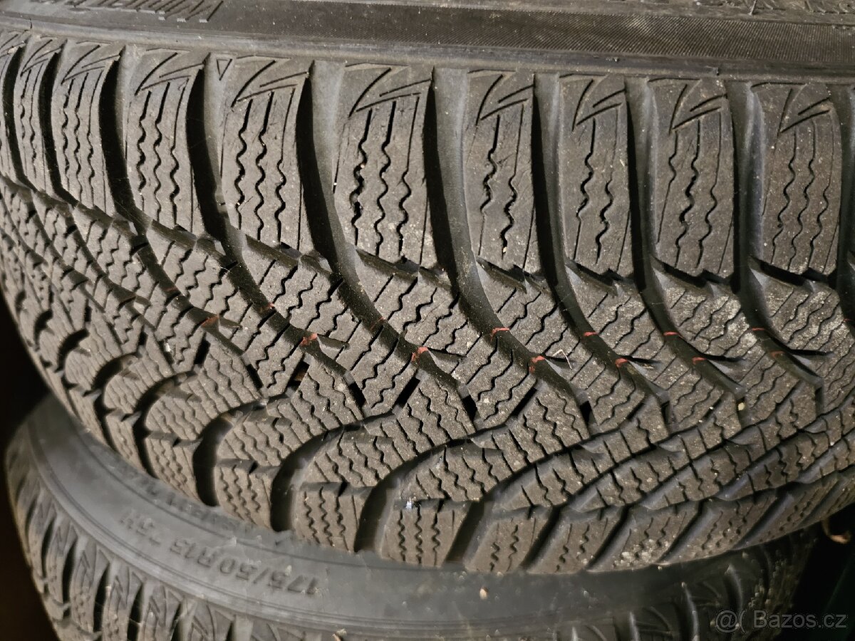 Alu disky 4x114,3 R15 + Zimní pneu Kumho - 4