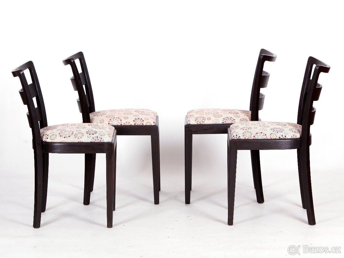 České jídelní židle TON po přečalounění, 4 ks. - 4