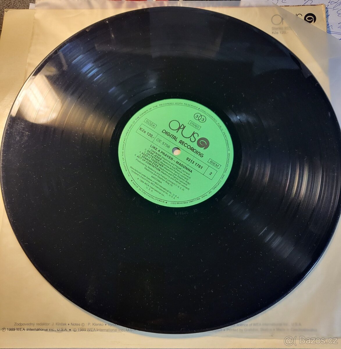 LP deska MADONNA "like a prayer" VINIL 1989 - 4