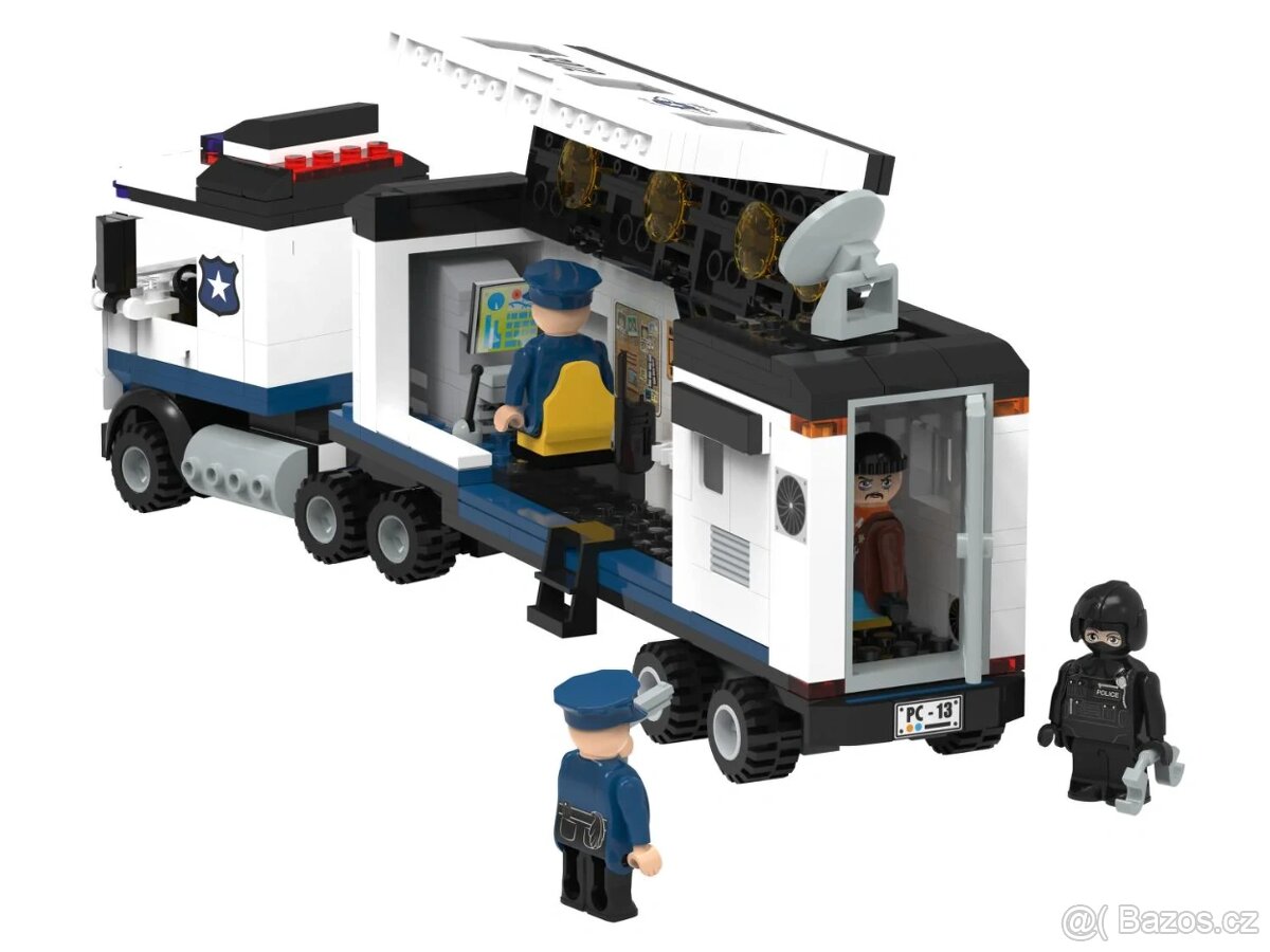 Clippys Stavebnice M - policejní nákladní auto - 4