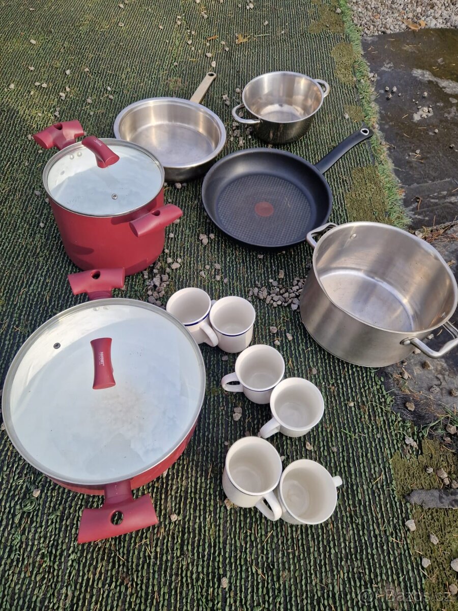 Nádobí - hrnce pánev hrnky - 4