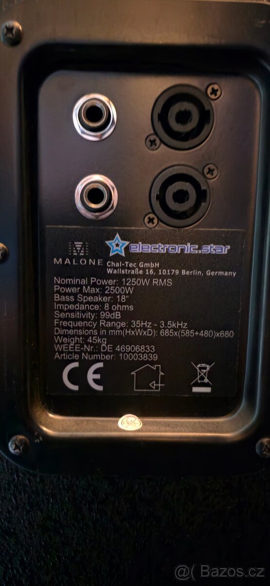 Prodám sestavu pasivních reprobeden 7ks - 4