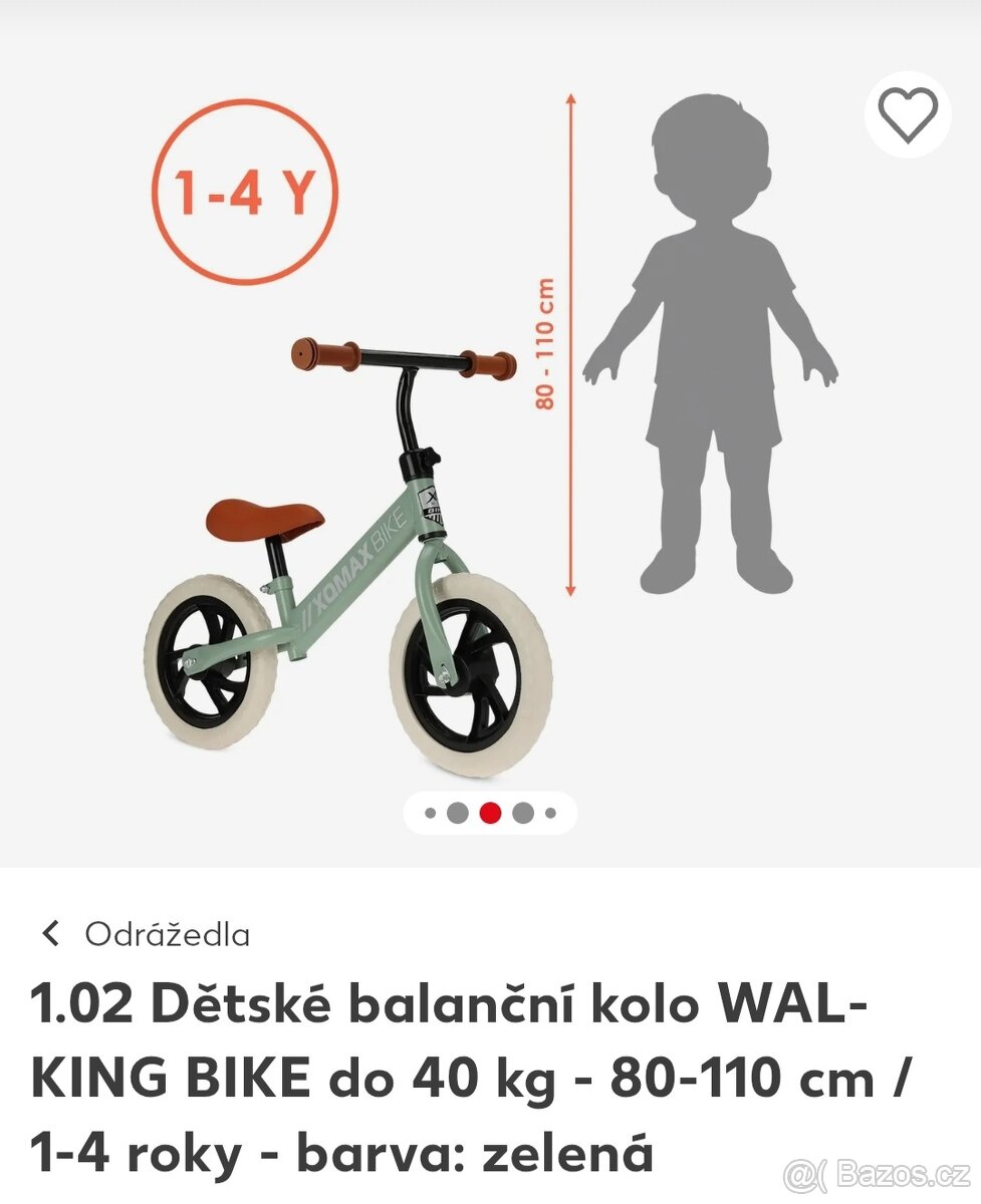 Odrážedlo - dětské balanční kolo - 4