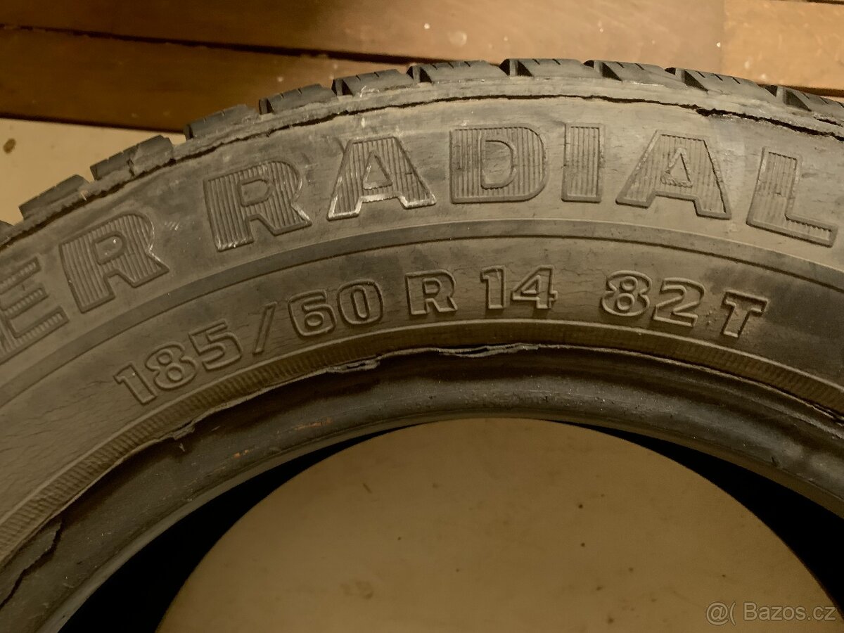 Prodám 1 ks zimní pneu WINTER RADIAL, 185/60/14 - 4