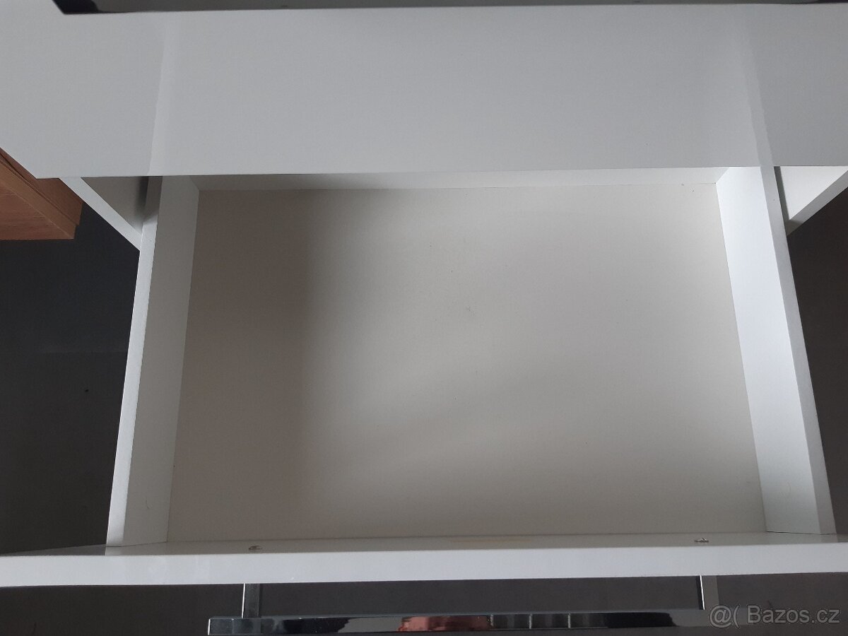 Koupelnová skříňka s umyvadlem 60 cm bílá lesk - 4