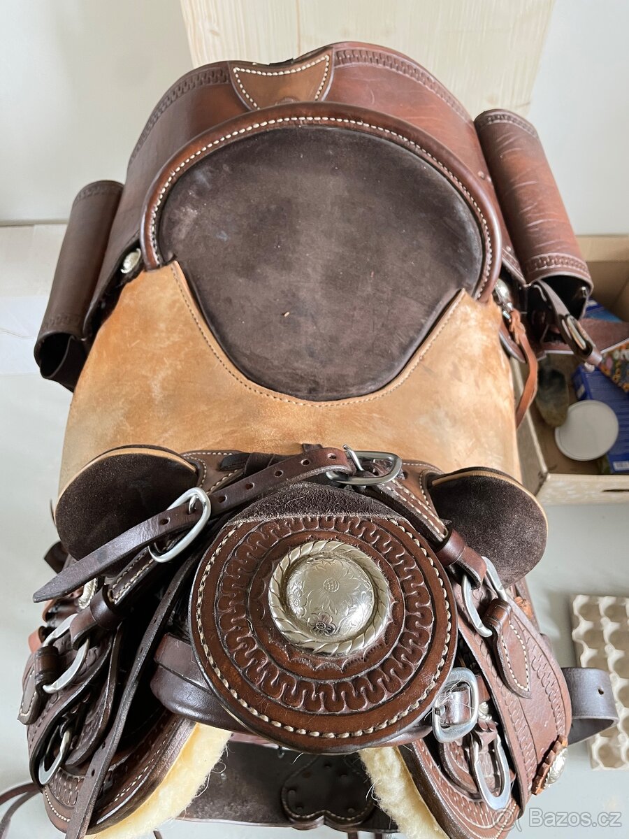 Westernové sedlo Wade - 4
