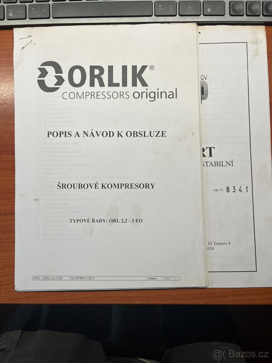 Šroubový kompresor Orlík ORL 3 BEO - 4