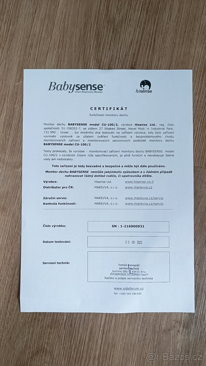 Monitor dechu Babysense - 4
