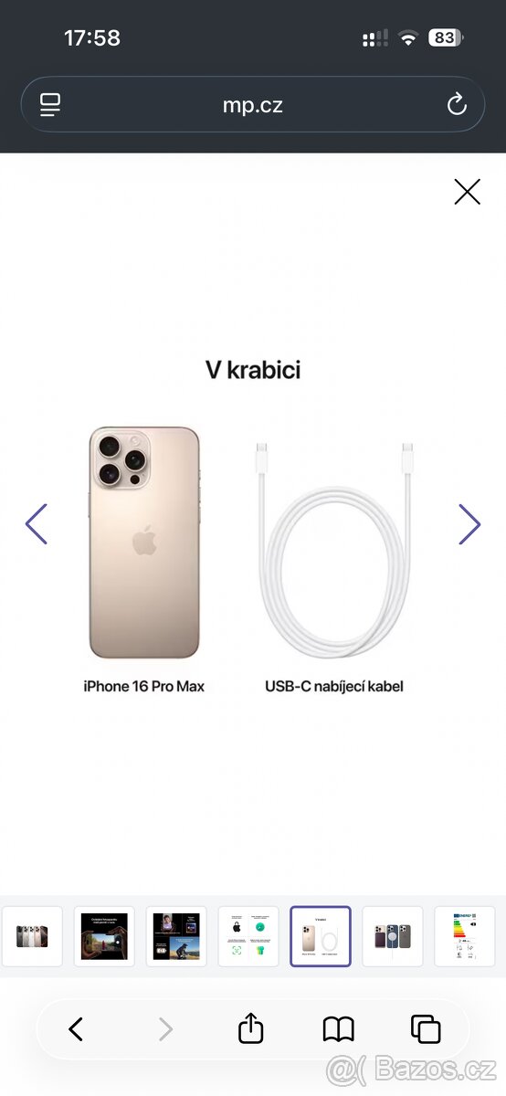 IPHONE 16 PRO MAX 512 GB NOVÝ T-MOBILE - 4