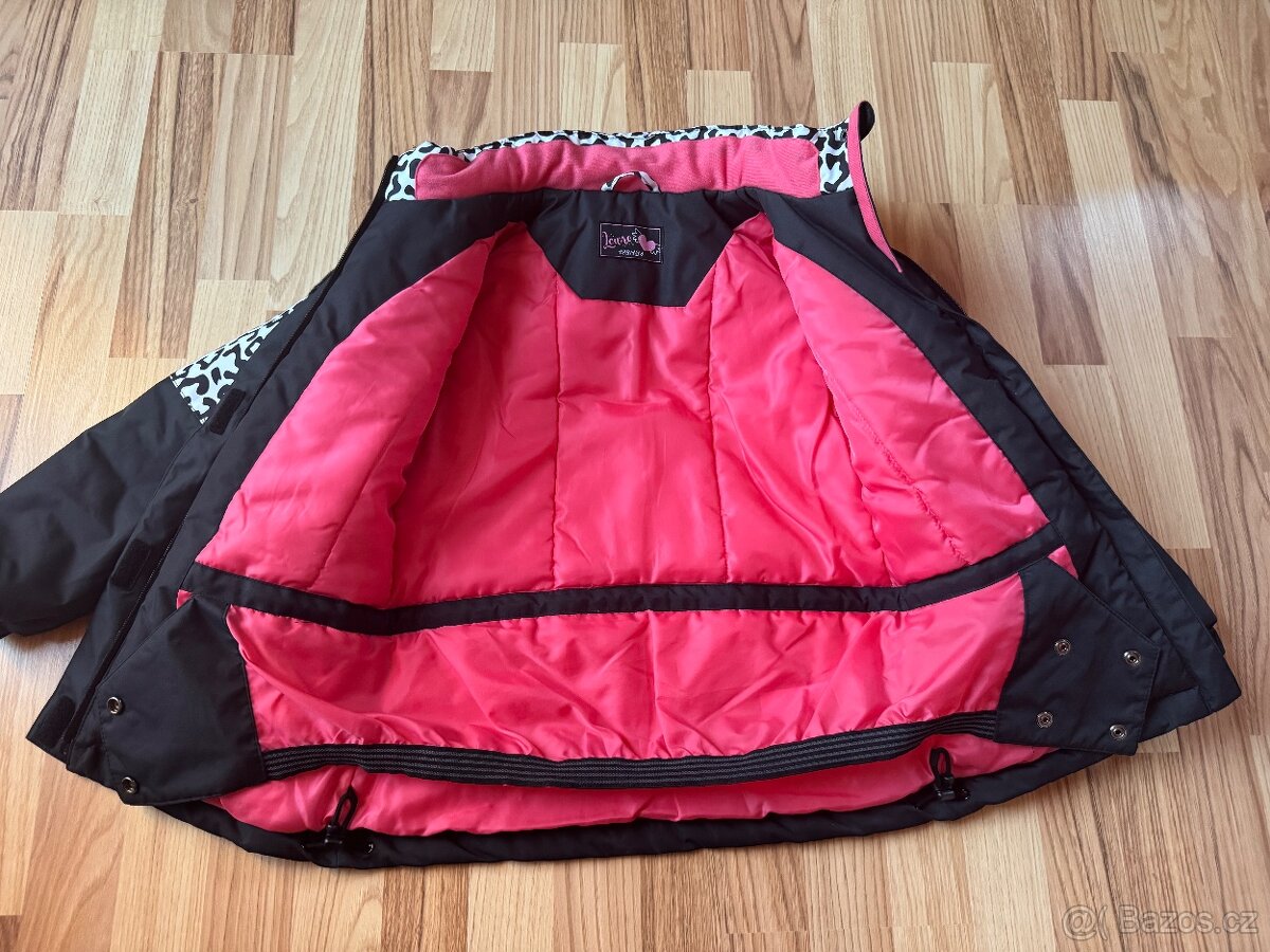 DÍVČÍ LYŽAŘSKÁ BUNDA 128/134 - 4