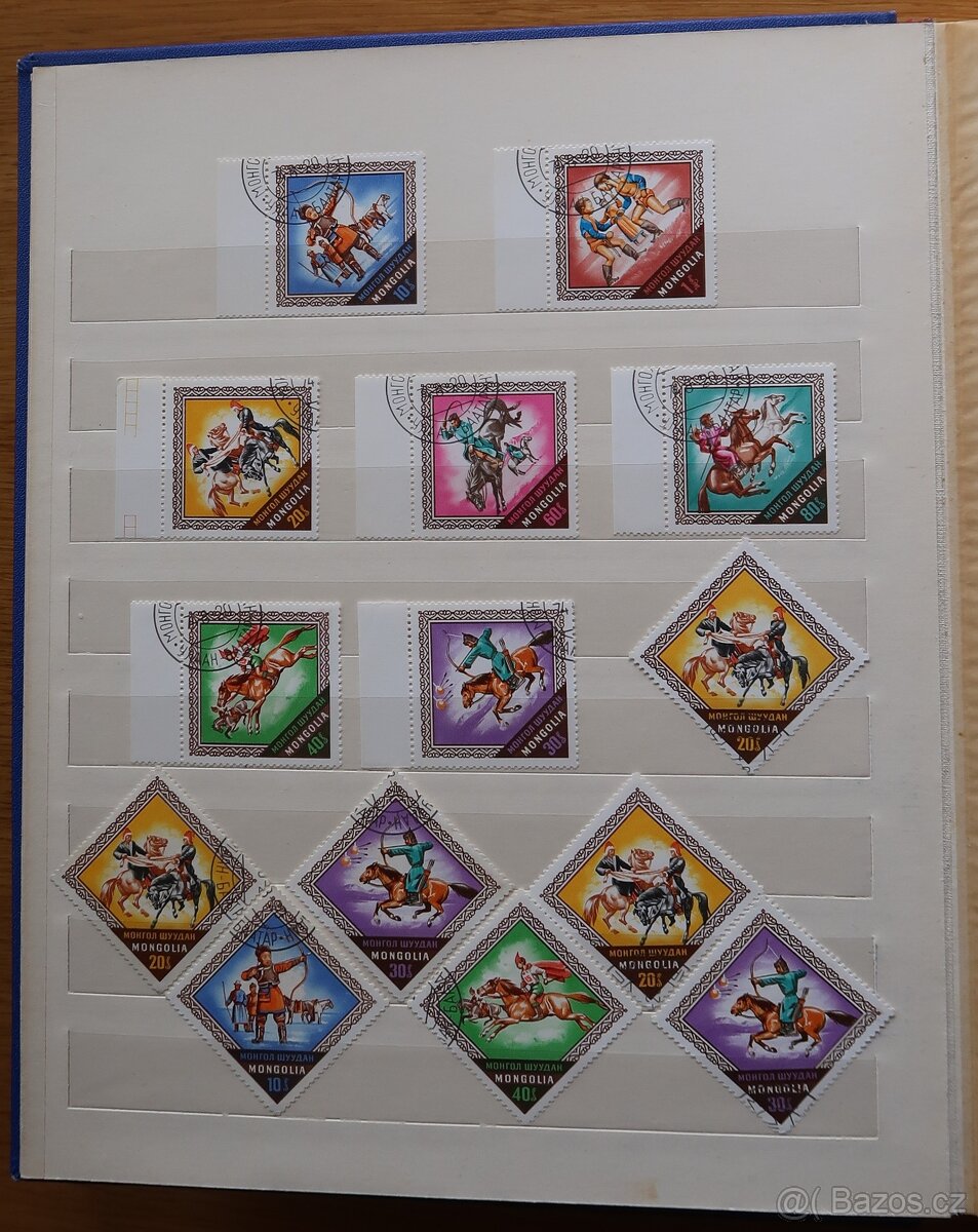 Album modrý + známky Mongolsko - 4
