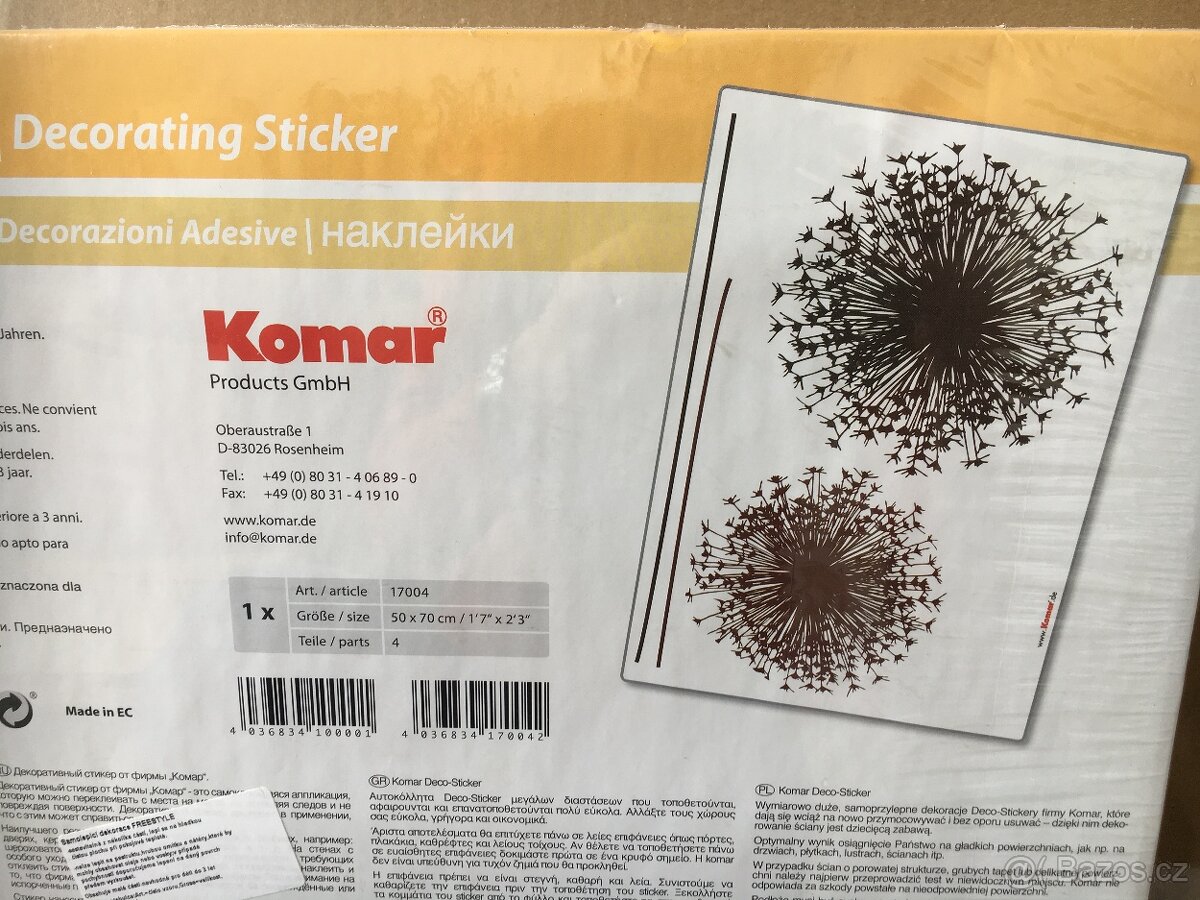 Freestyle Samolepicí dekorace Květiny - 4