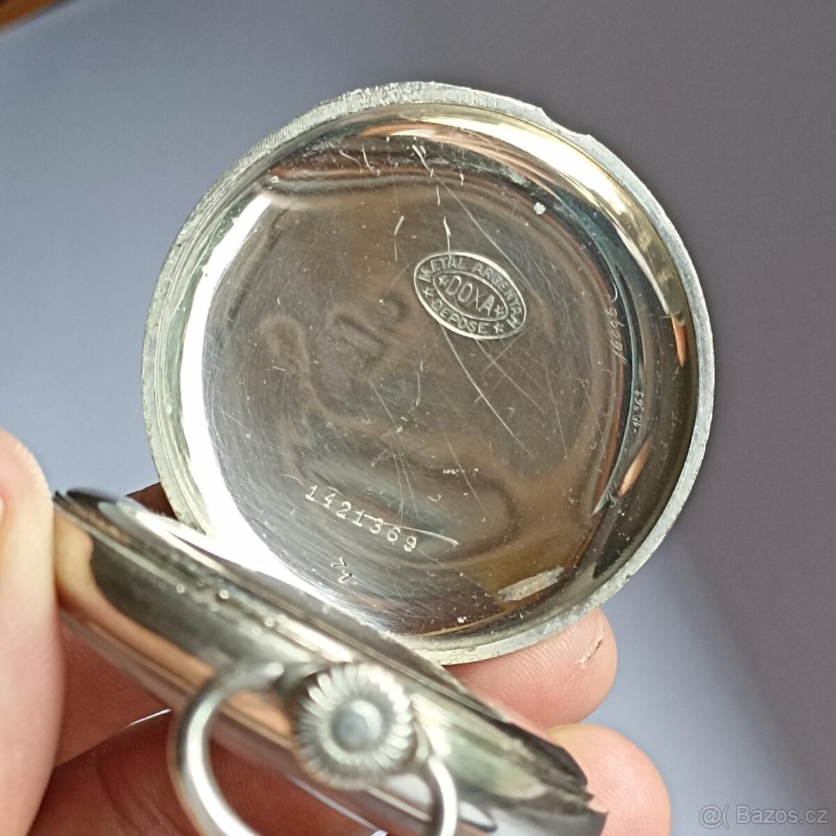 Starožitné pánské kapesní hodinky DOXA, medaile - 4