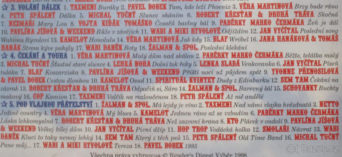 Set 5 kazet: Barvy českého folku - 4