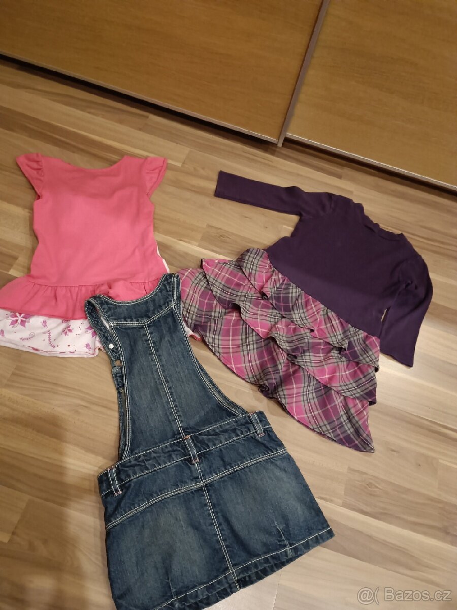 3x šaty velikost 1 až 2 roky - 4