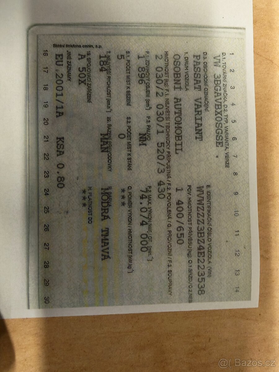 Řídící jednotka VW Passat - 4