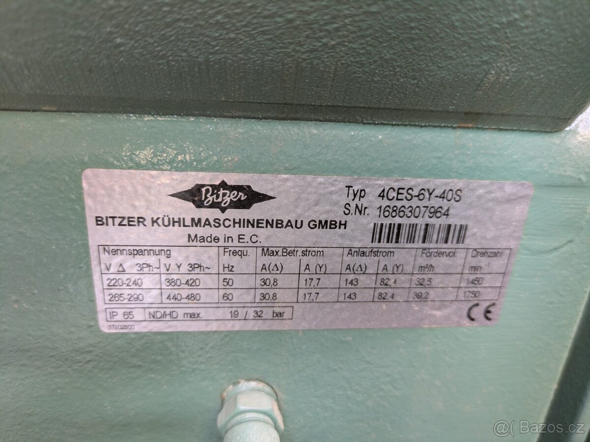 Kompresorová sestava BITZER 3x4CES-6Y-40S 32 m³/h - 4