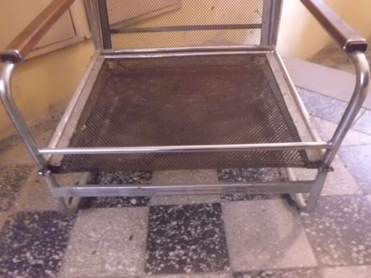 RARITA - Starožitné Polohovací KŘESLO FUNKCIONALISMUS Chrom - 4