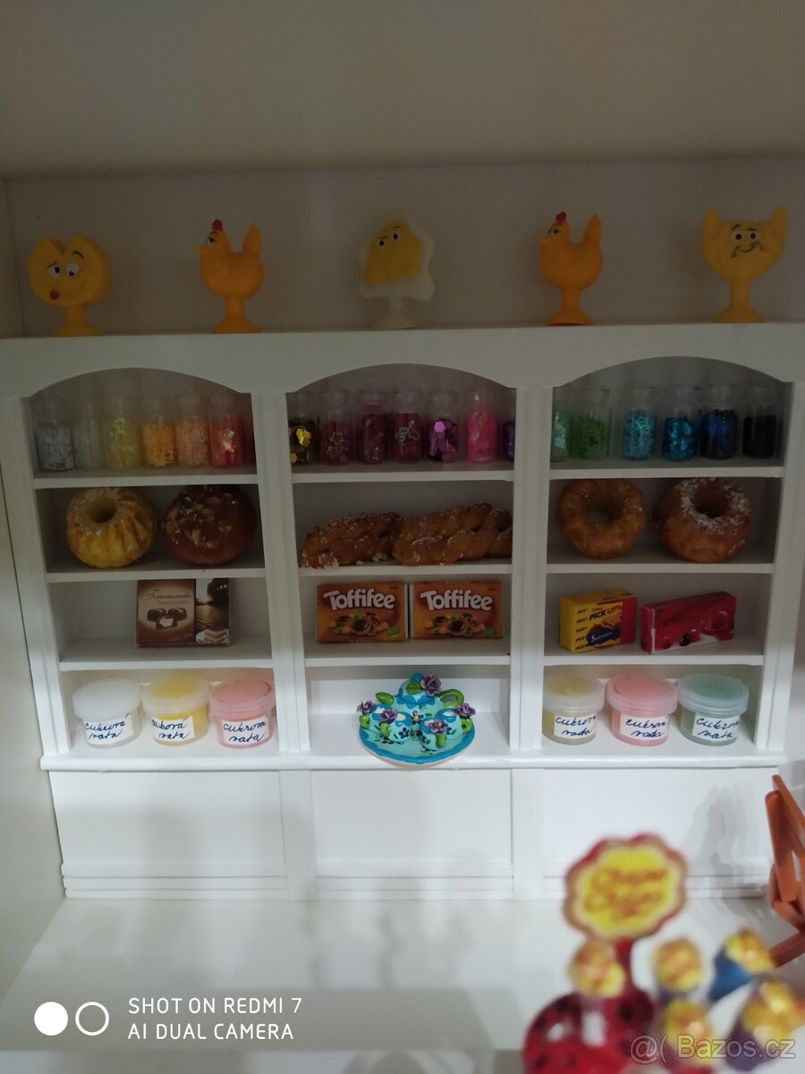 Cukrárna pekárna pro sběratele nábytek miniatura 1:12 - 4