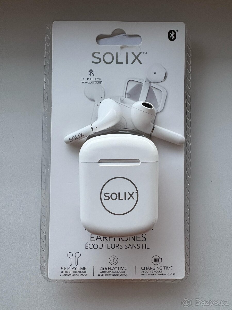 Bezdrátová sluchátka do uší Solix - 4