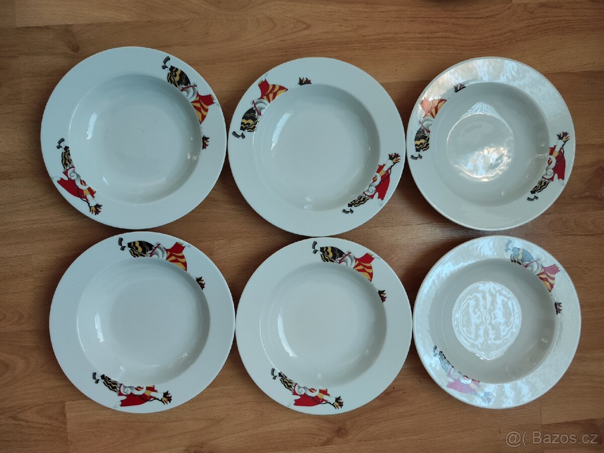 Hluboké porcelánové talíře sada 6ks - 4