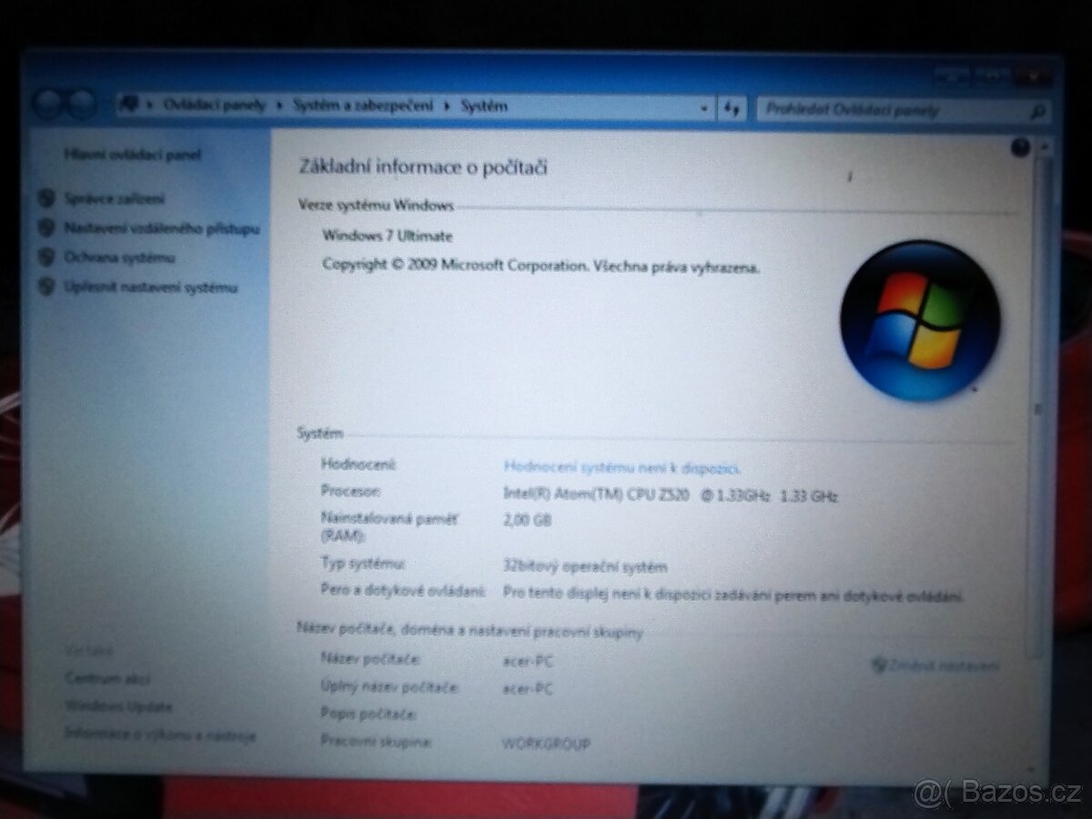 ACER ASPIRE ONE - A0751h-52Bk v perfektním stavu - 4