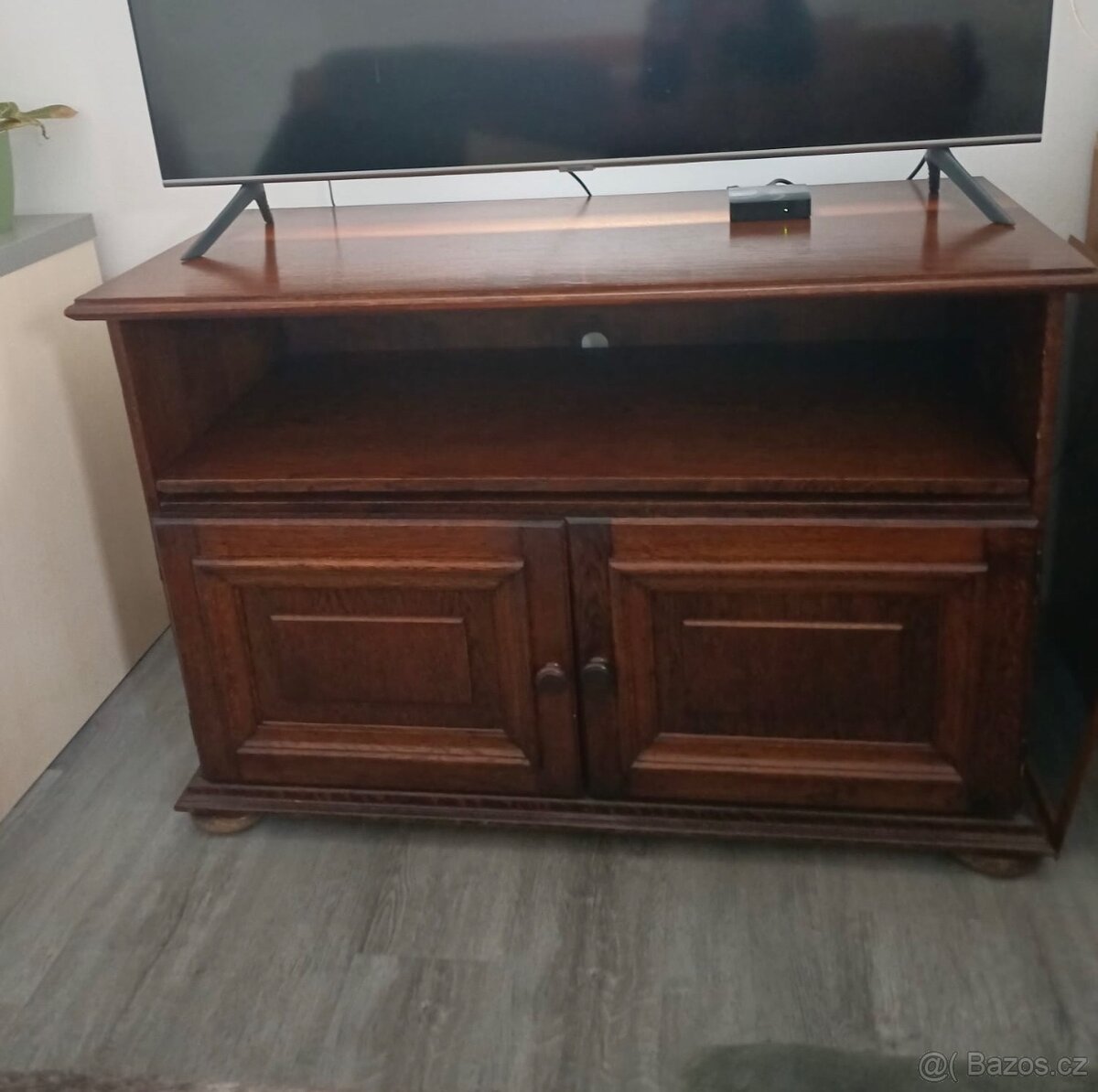 Holandská sedací souprava z pravého masivního dřeva + kůže - 4