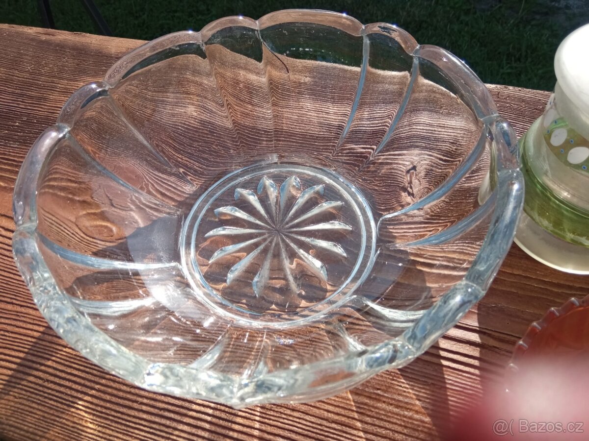 Retro skleněné misky, sklenice s víčkem - 4