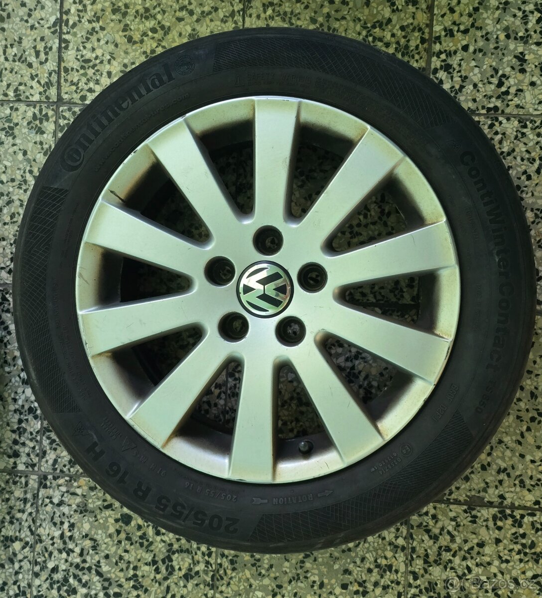 Prodám originální VW 16" + zimní Continental - 4