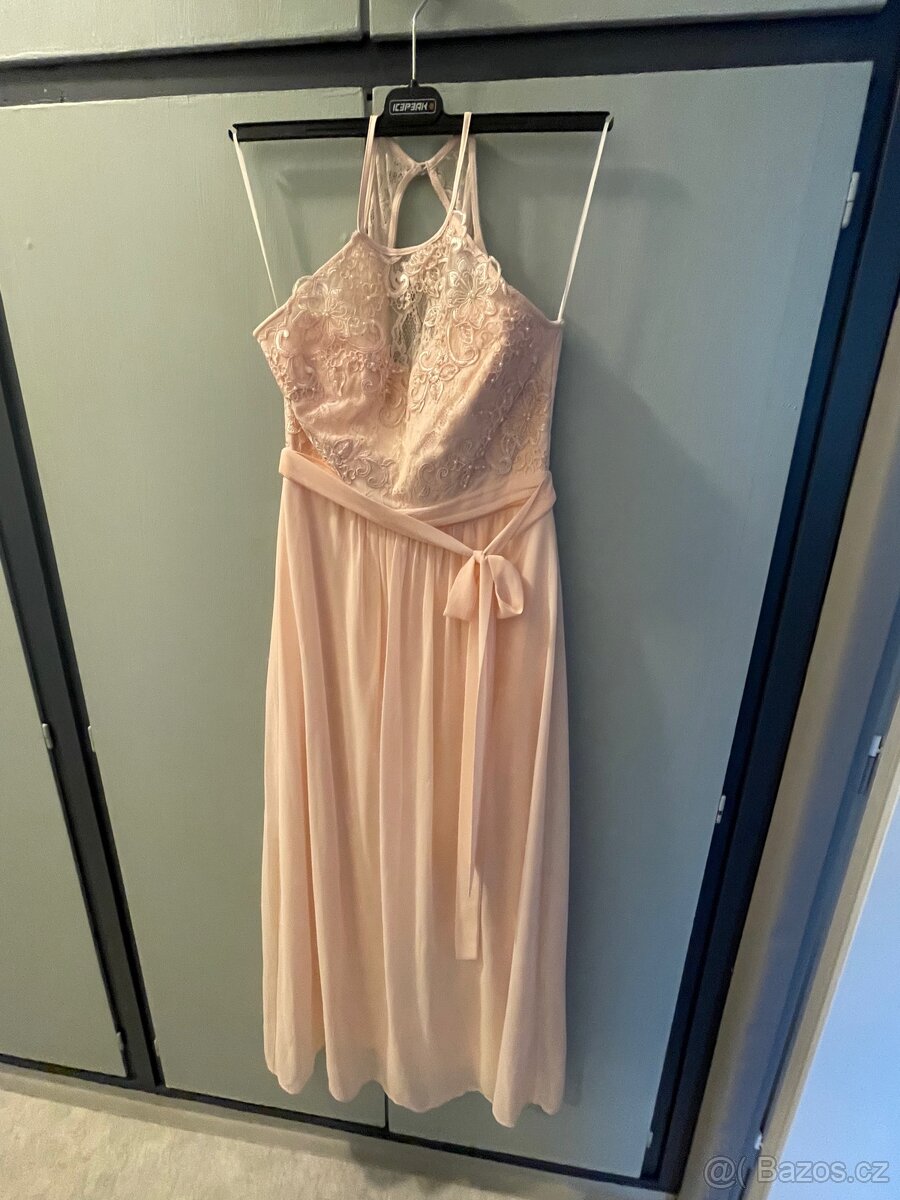 Dlouhé společenské šaty vel. M - 4