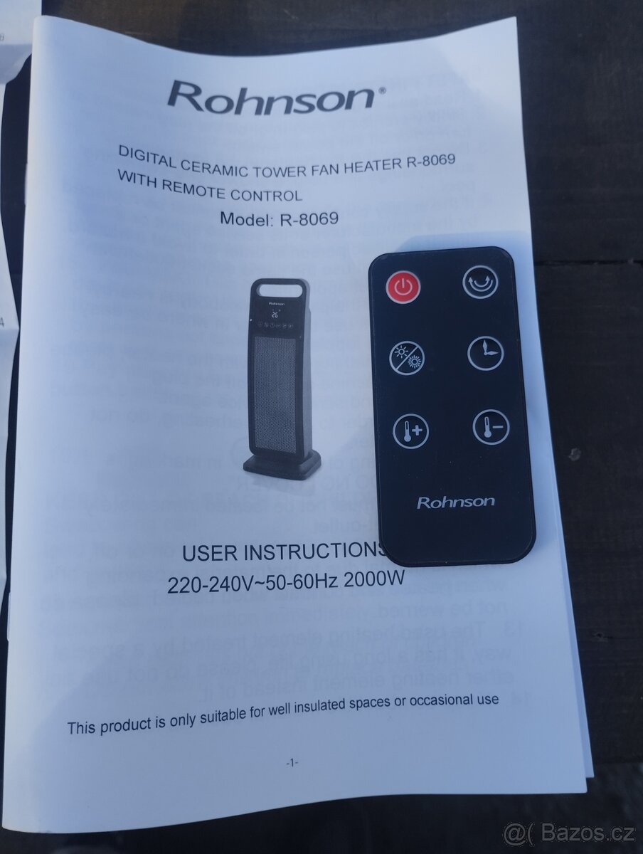 Horkovzdušný ventilátor ROHNSON - 4