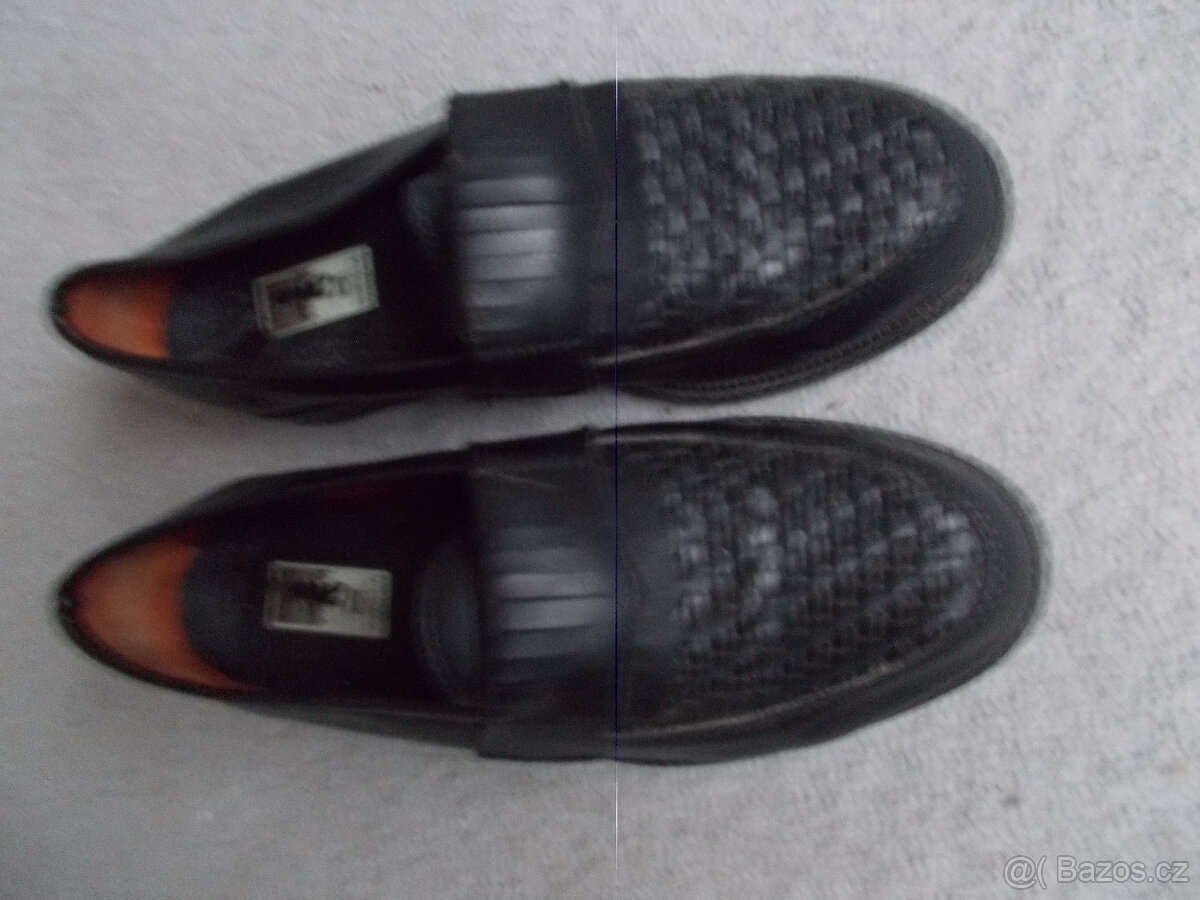 Pánské černé mokasíny - 4
